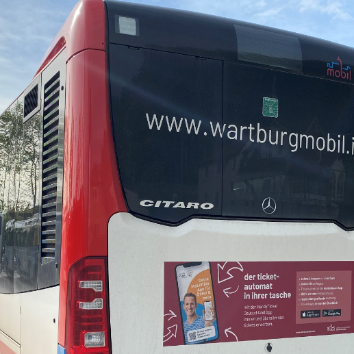 Wartburgmobil (VUW) ersetzt Ticketautomaten durch Handys