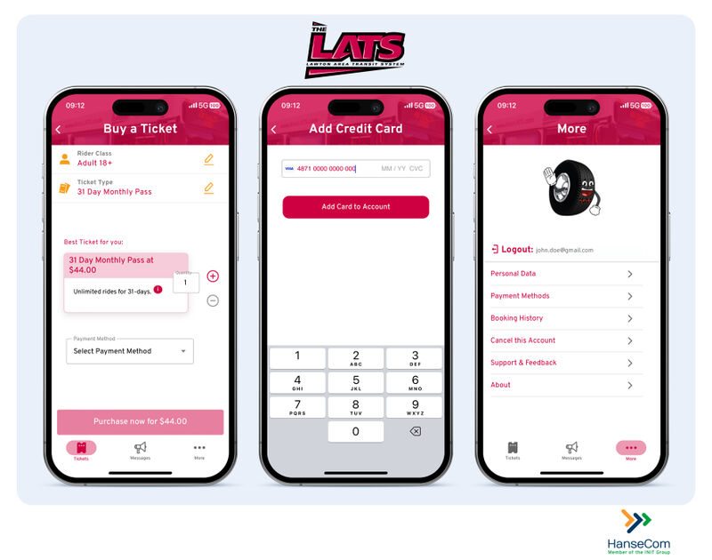 HanseCom LATS GO PASS App 