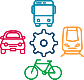 Elemente einer zukunftssicheren Mobilitätsplattform - Icon